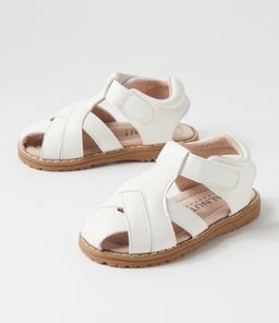 BRADY SANDAL TOT WA WHITE SMOOTH