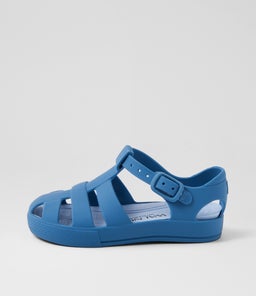 FRANKIE SANDAL TDLR WA MATTE BLUE RUBBER