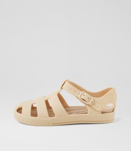 FRANKIE SANDAL TDLR WA BEIGE RUBBER