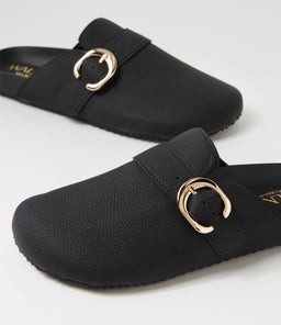 PEYTON MULE WA BLACK SMOOTH