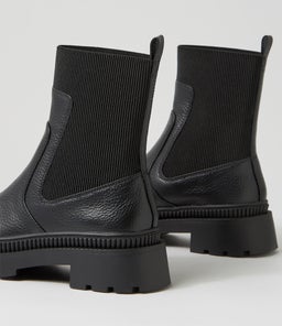 MUSE LEATHER BOOT WA BLACK LEATHER