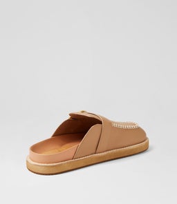 PIA LEATHER MULE WA FAWN LEATHER