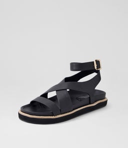 PILAR SANDAL WA BLACK LEATHER