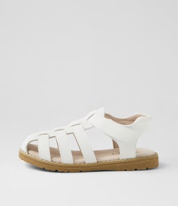 BENSON SANDAL TOT WA WHITE SMOOTH