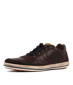 CREST DARK BROWN LEATHER