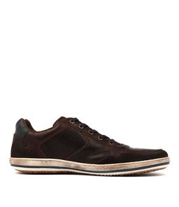 CREST DARK BROWN LEATHER