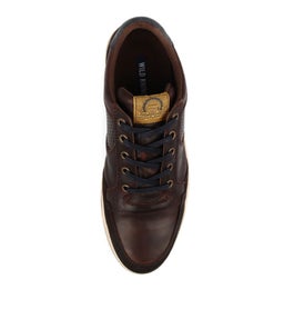 CREST DARK BROWN LEATHER
