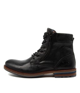 WOODLAND WR BLACK LEATHER