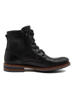 WOODLAND WR BLACK LEATHER