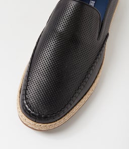 CATCH WR BLACK LEATHER