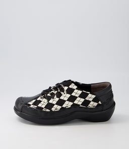ALLSORTS XW ZR BLACK BLACK&WHITE DIAMOND LEATHER PONY