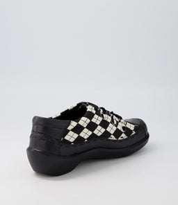 ALLSORTS XW ZR BLACK BLACK&WHITE DIAMOND LEATHER PONY