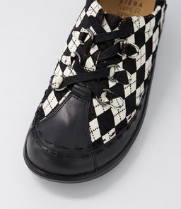 ALLSORTS XW ZR BLACK BLACK&WHITE DIAMOND LEATHER PONY