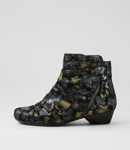 CAMRYN XW ZR BLACK METAL SUEDE