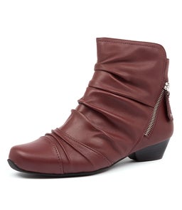 CAMRYN XW ZR DK RED LEATHER