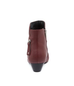CAMRYN XW ZR DK RED LEATHER