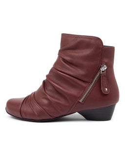 CAMRYN XW ZR DK RED LEATHER