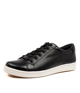 DELILAH XF ZR BLACK WHITE SOLE LEATHER