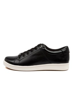DELILAH XF ZR BLACK WHITE SOLE LEATHER