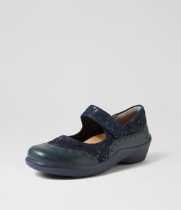 GUMMIBEAR W ZR NAVY NAVY SPARKLE LEATHER SUEDE