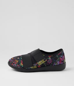 URBAN FF ZR BLACK FLORAL PRINT NEOPRENE