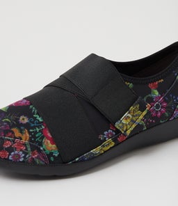 URBAN FF ZR BLACK FLORAL PRINT NEOPRENE