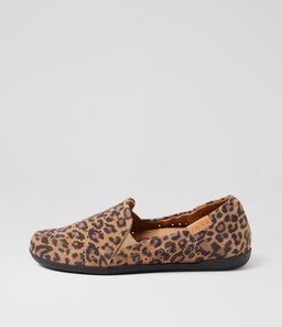 LIANA W ZR TAN LEOPARD SUEDE