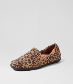 LIANA W ZR TAN LEOPARD SUEDE