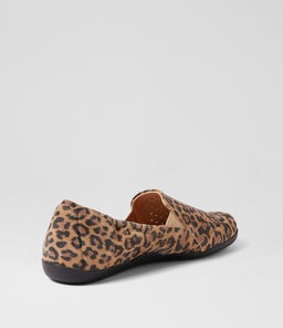 LIANA W ZR TAN LEOPARD SUEDE