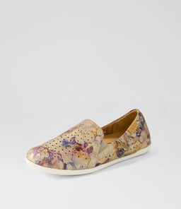 LIANA W ZR GOLD VINTAGE FLORAL LEATHER