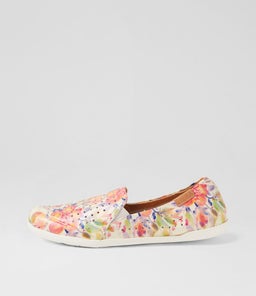 LIANA W ZR ORANGE FLORAL LEATHER