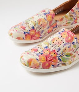 LIANA W ZR ORANGE FLORAL LEATHER