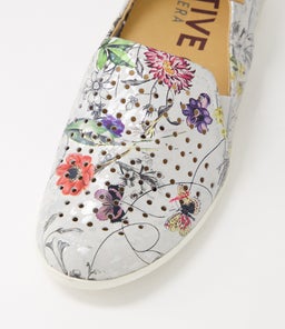 LIANA W ZR WHITE FIELDS LEATHER