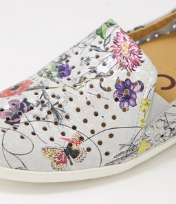 LIANA W ZR WHITE FIELDS LEATHER