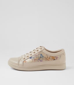 DANNI XF ZR ALMOND GOLD VINTAGE FLORAL LEATHER