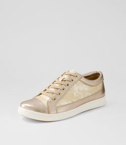 DANNI XF ZR CHAMPAGNE SMUDGE METAL LEATHER