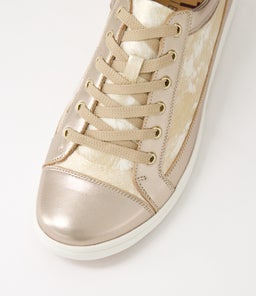 DANNI XF ZR CHAMPAGNE SMUDGE METAL LEATHER