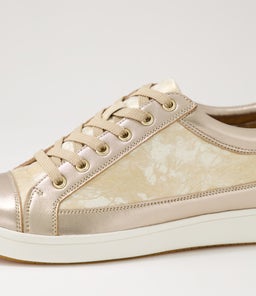 DANNI XF ZR CHAMPAGNE SMUDGE METAL LEATHER