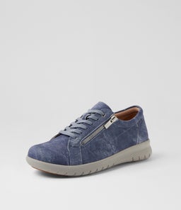 SOLAR XF ZR BLUE DISTRESS DENIM LEATHER