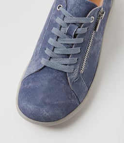 SOLAR XF ZR BLUE DISTRESS DENIM LEATHER