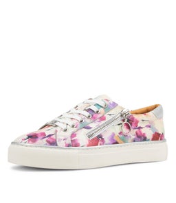 PAMELA XF ZR PANSY PRINT SILVER LEATHER