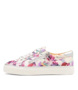 PAMELA XF ZR PANSY PRINT SILVER LEATHER