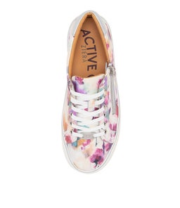 PAMELA XF ZR PANSY PRINT SILVER LEATHER