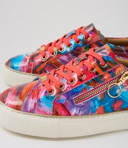 PAMELA XF ZR BRIGHT MULTI PRINT PATENT LEATHER