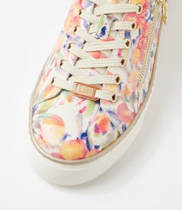 PAMELA XF ZR ORANGE FLORAL PALE GOLD LEATHER
