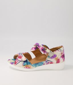 DOXIE W ZR PANSY PRINT LEATHER