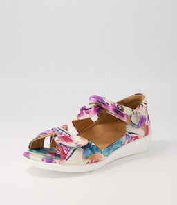 DOXIE W ZR PANSY PRINT LEATHER