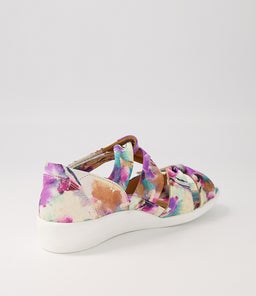DOXIE W ZR PANSY PRINT LEATHER