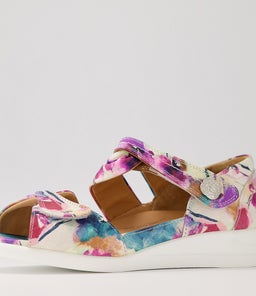 DOXIE W ZR PANSY PRINT LEATHER