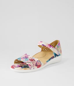 DUSTY W ZR PANSY FLORAL LEATHER